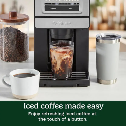 Cuisinart DGB-30 Custom Grind & Brew Single-Cup Coffee Maker with Adjustable Strength and Over-Ice Mode
