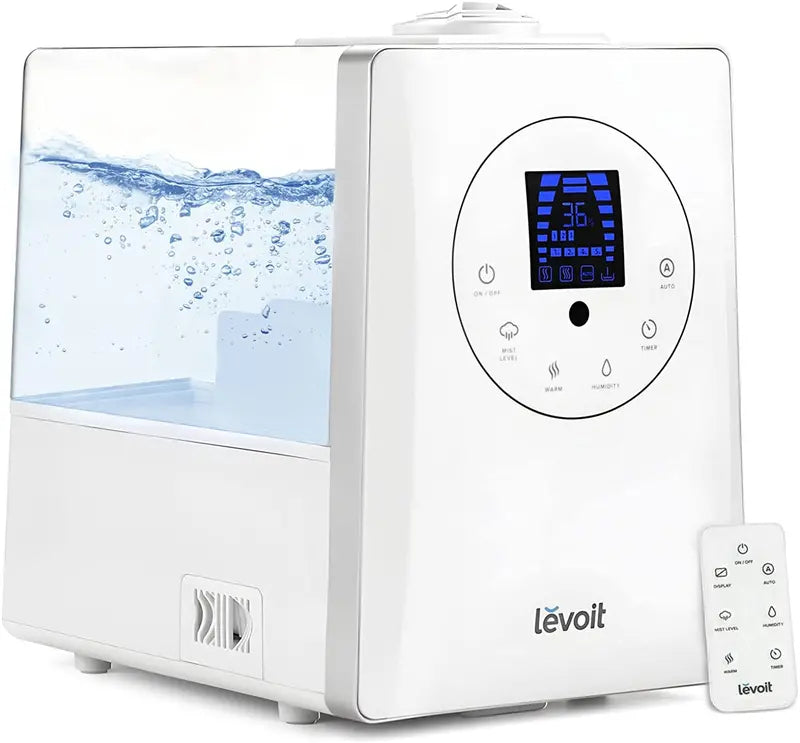 LEVOIT 6L Smart Humidifier  Warm & Cool Mist for Large Bedrooms, Plants & Families with Auto Humidity Sensing