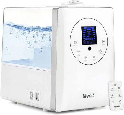 LEVOIT 6L Smart Humidifier  Warm & Cool Mist for Large Bedrooms, Plants & Families with Auto Humidity Sensing