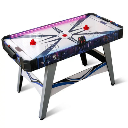 54-Inch Air Hockey Table  LED Scoreboard, Dual Lights, Pucks & Pushers Included