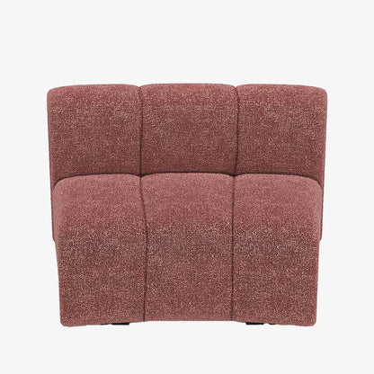 Chauffeuse d angle pour canap  modulable en tissu bouclette rose H l ne