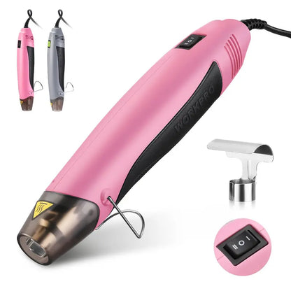 WORKPRO 400W Mini Hot Air Gun  Adjustable Temperature, Reflector Nozzle
