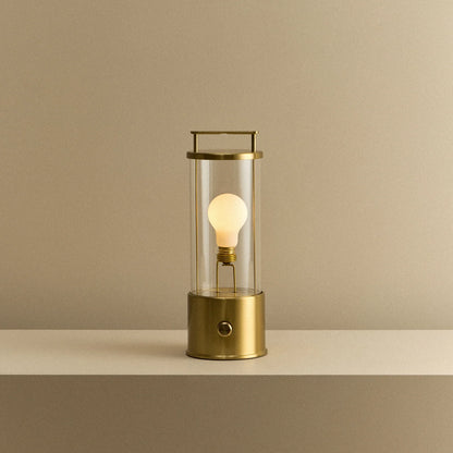 The Muse 2.0 Portable Lamp in Solid Brass
