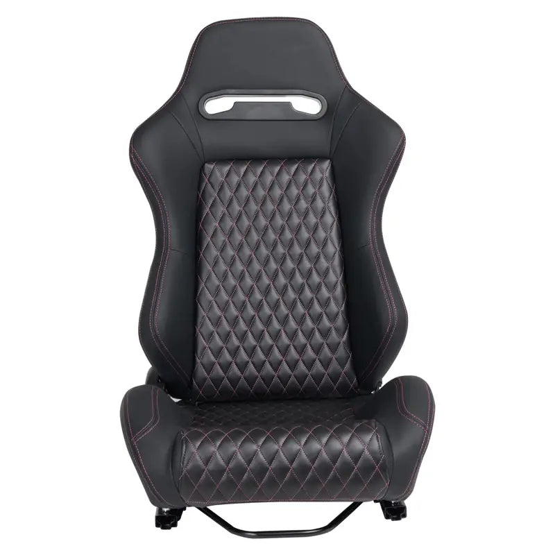 Premium Racing-Style Car Seat Set  Dual-Slider Design with Synthetic Suede Upholstery (Pair)