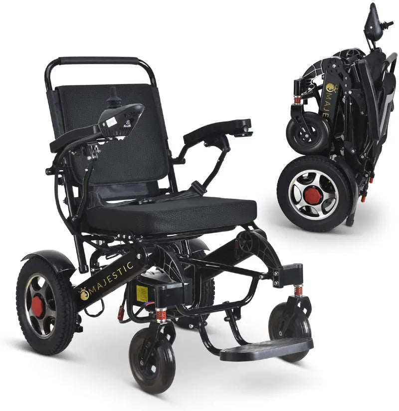 2020 Lightweight Foldable Electric Wheelchair for Travel — Aviation-Safe, Wide-Seat Motorized Mobility Scooter