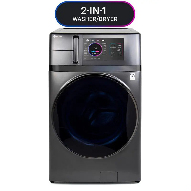 GE Profile UltraFast Ventless Combo Washer & Dryer  4.8 Cu. Ft. Heat Pump Technology in Carbon Graphite Finish