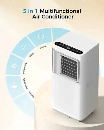 16,000 BTU Portable Smart Air Conditioner  5-in-1 WiFi-Capable Unit with App Control and Fan Mode