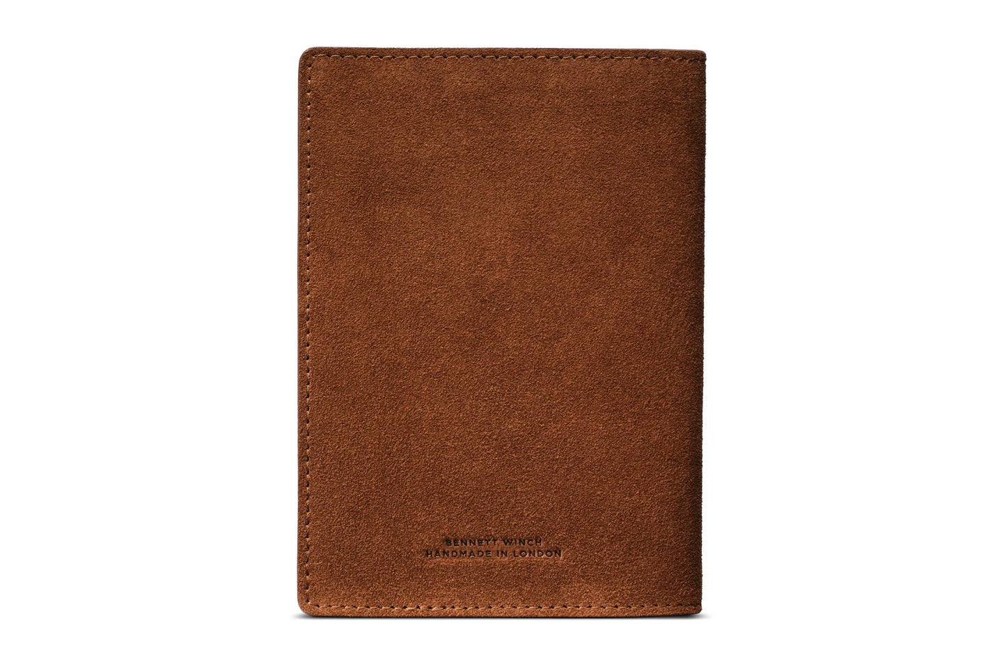 Suede Passport Wallet - Tobacco Brown