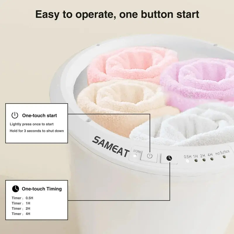 SAMEAT Extra-Large Heated Towel Warmer for Modern Bathroom Spaces