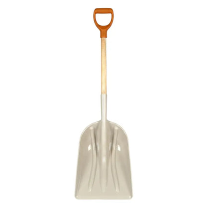 Wide Poly Scoop Shovel with Durable Hardwood Handle  Heavy-Duty Yard Tool