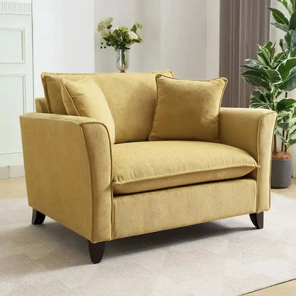 Extra-Large Chenille Armchair for Living Room Comfort