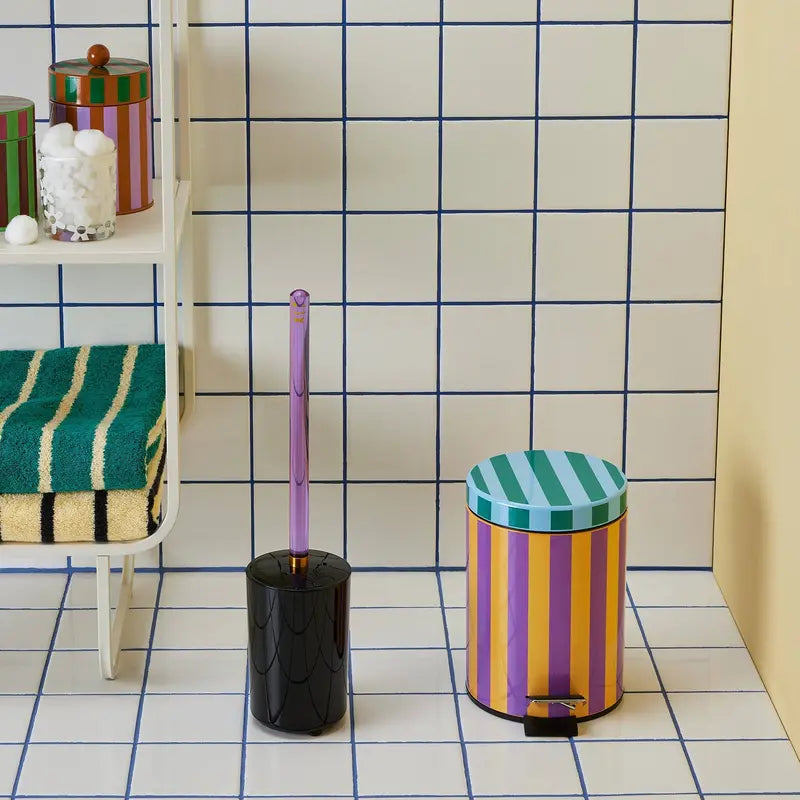 Dusen Dusen Pedal-Activated Bathroom Waste Bin  Modern Step Trash Can