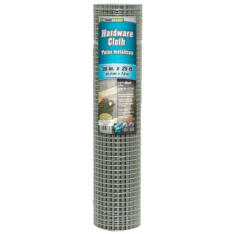 YARDGARD 19 Gauge 1/2 Inch Mesh 3 Foot x 25 Foot Galvanized Hardware Cloth