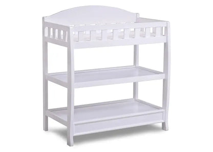 Delta Children Infant Changing Table with Pad, Sturdy Wood, Water-Resistant Pad, Safety Rails, Non-Toxic Finish