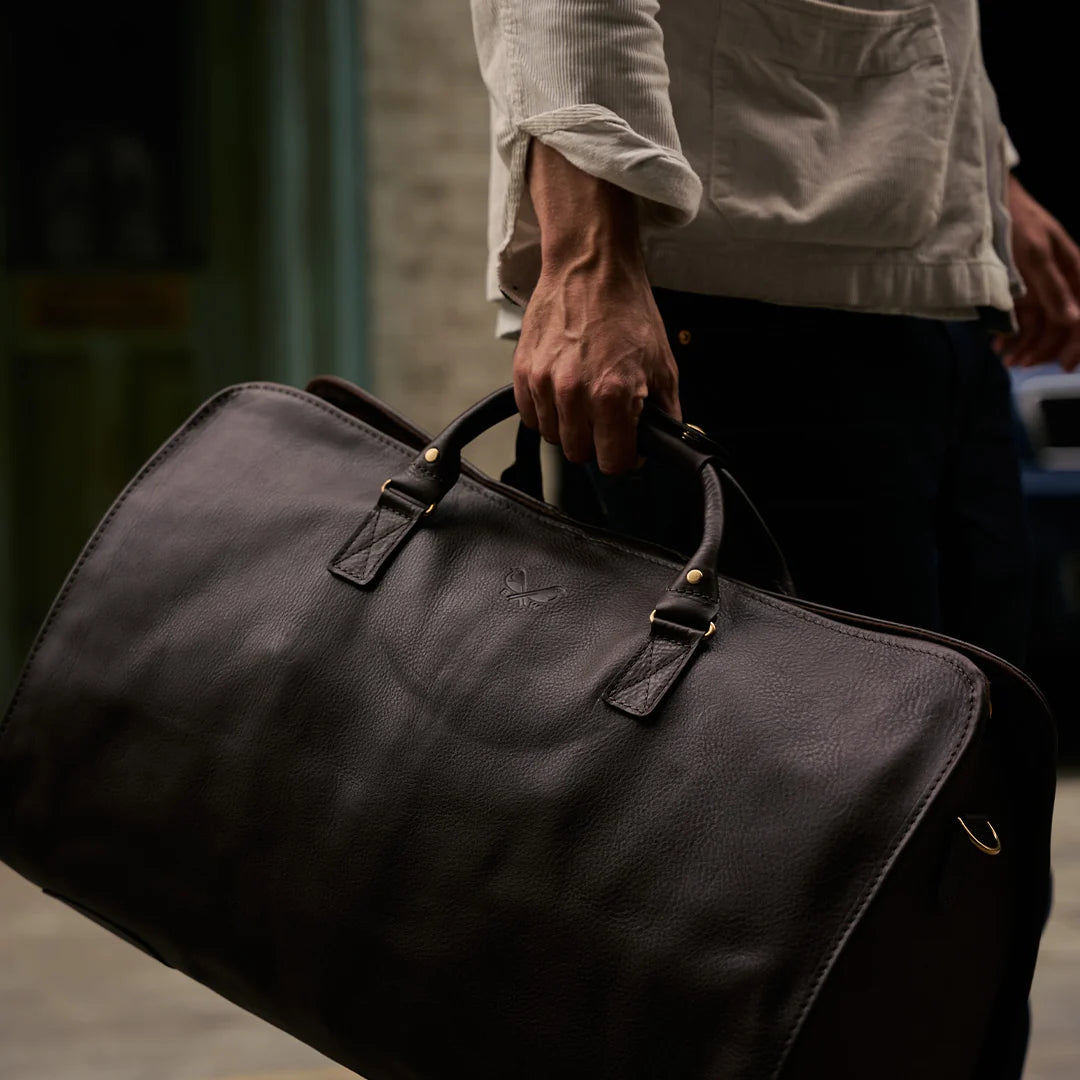 Leather S.C Holdall - Brown