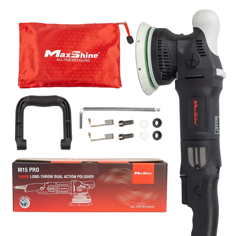M15 Pro Series II Dual Action Polisher  1000W, 6-Speed, 15mm Throw, 5″ Disc, 5/8″ Thread for Auto Detailing & Paint Restoration