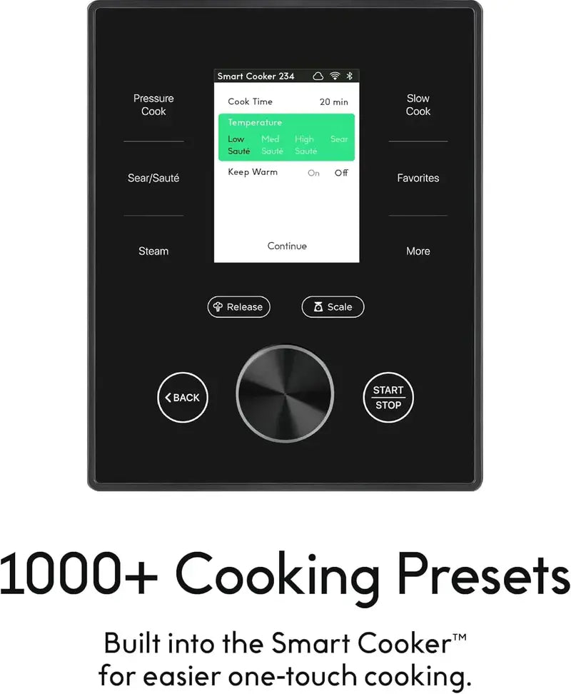 CHEF iQ Smart WiFi Pressure Cooker  10-in-1 Multi-Cooker with Built-In Scale & App Control