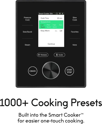 CHEF iQ Smart WiFi Pressure Cooker  10-in-1 Multi-Cooker with Built-In Scale & App Control