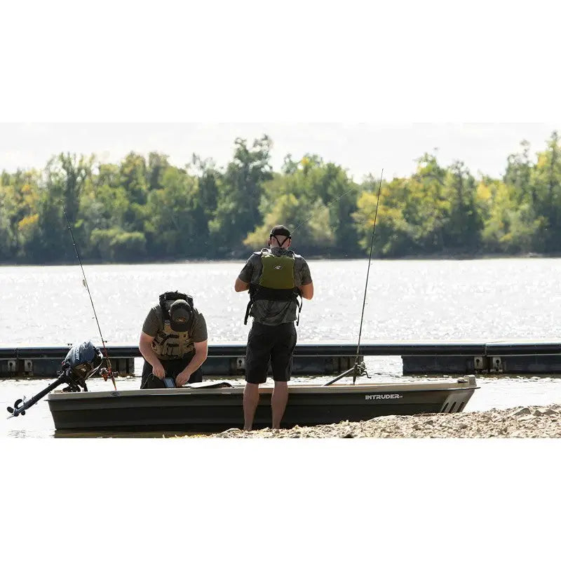 Pelican Intruder 12 ft. Jon Boat  Lightweight Aluminum Fishing Vessel
