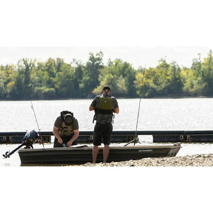 Pelican Intruder 12 ft. Jon Boat  Lightweight Aluminum Fishing Vessel
