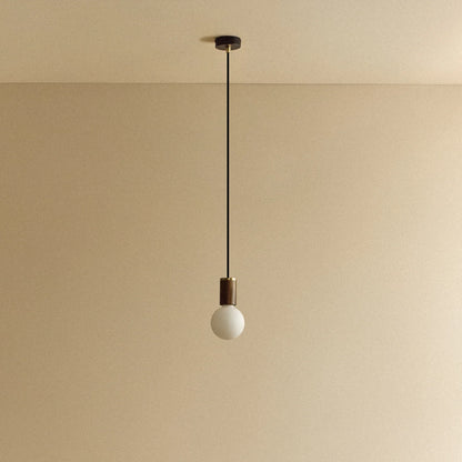 Porcelain II Pendant Light in Walnut
