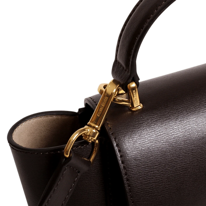 Mini Marly - Cuir Box Chocolat