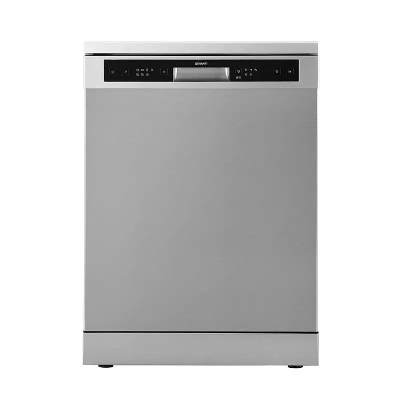 Devanti Freestanding Dishwasher  60cm Wide, 14-Place Setting Silver Unit