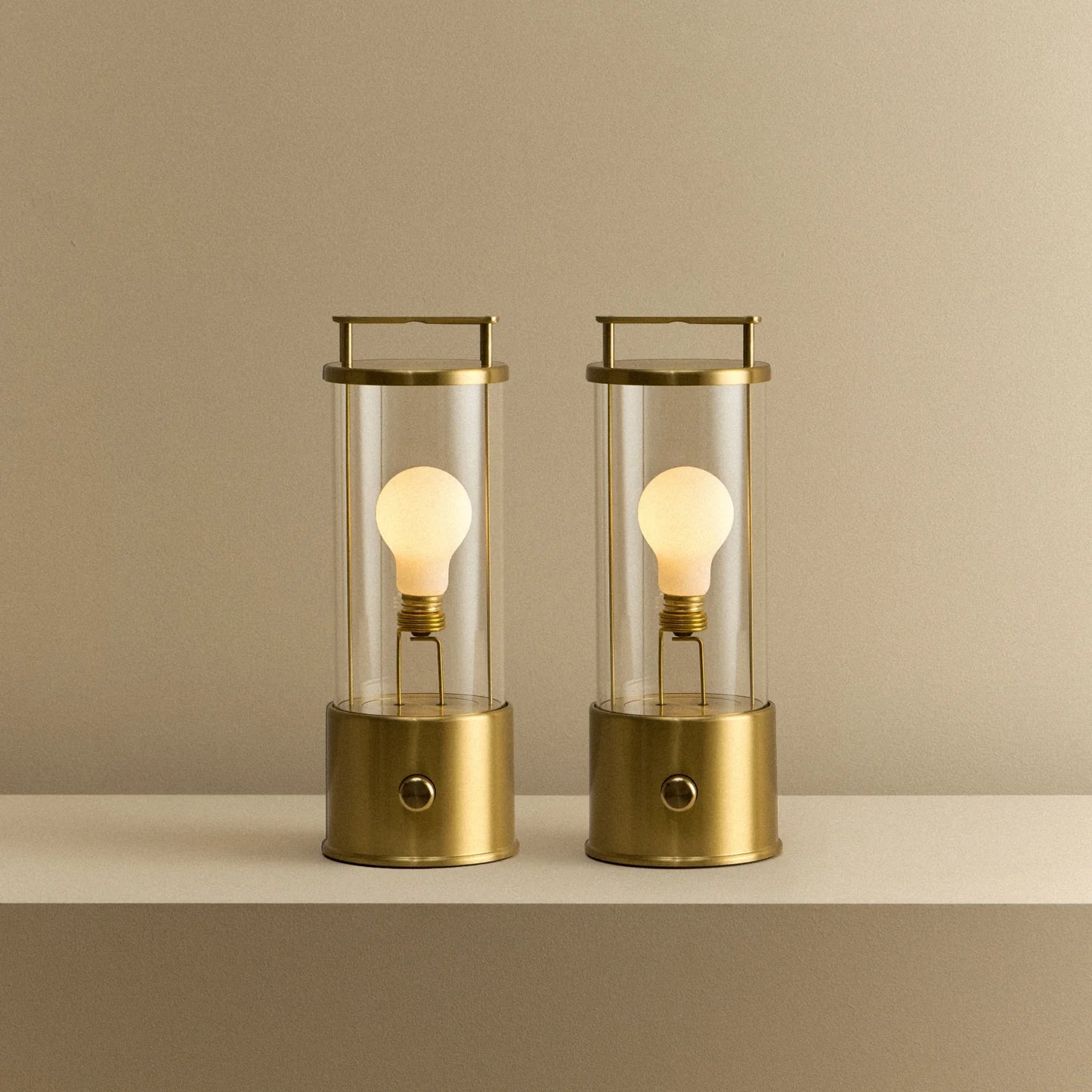The Muse 1.0 Portable Lamp in Solid Brass - Set of 2