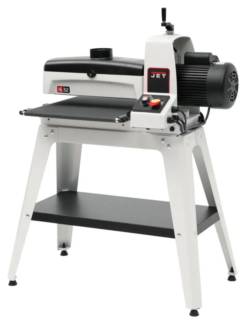 2025 JET JWDS-1632 Drum Sander  16 x 32 Inch Belt/Disc Combo with Industrial Stand (Model 723520K)