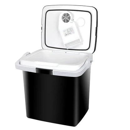 Portable Thermoelectric Cooler/Warmer  Iceless, Low-Noise 12V Electric Mini Fridge for Cars and Travel