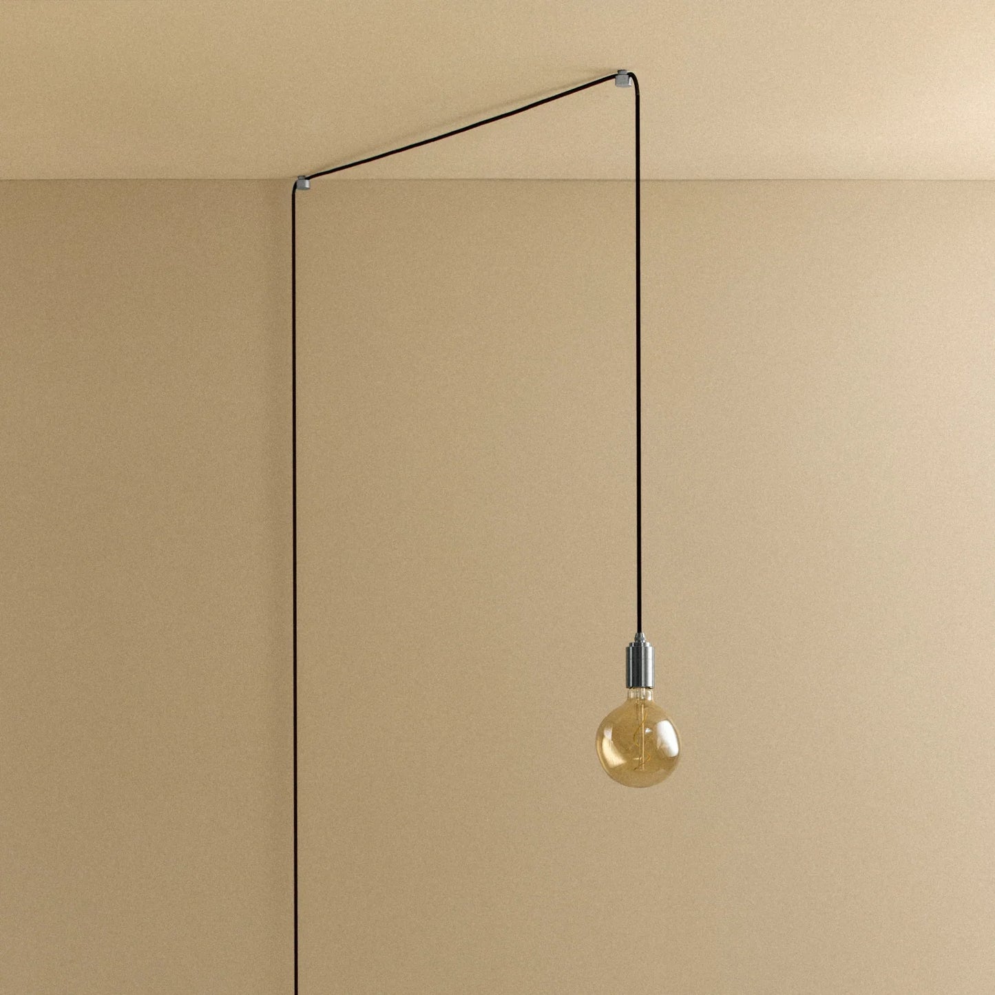 Voronoi I Plug-In Pendant in Stainless Steel