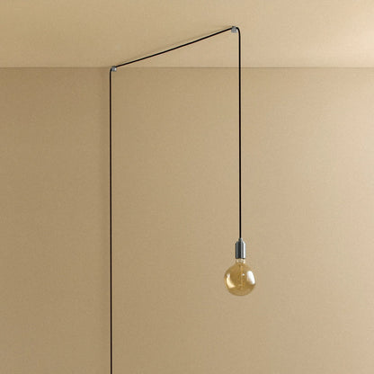 Voronoi I Plug-In Pendant in Stainless Steel