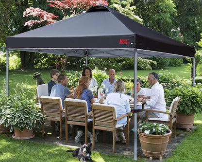10×10 Black Pop-Up Canopy Tent  Durable Instant Shelter with Roller Bag for Transport