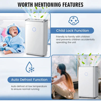 60-Pint High-Capacity Dehumidifier for Spaces up to 4000 Sq. Ft  Digital Display & Large Tank