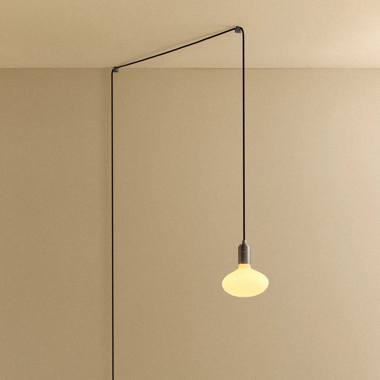 Oval Plug-In Pendant in Graphite