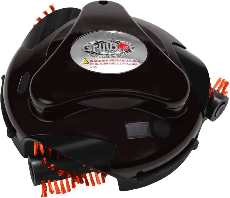 Automatic Grill Cleaning Tool  Black Heavy-Duty Brush with Ergonomic Handle and Rotating Head for Effortless Sear Grate Maintenance