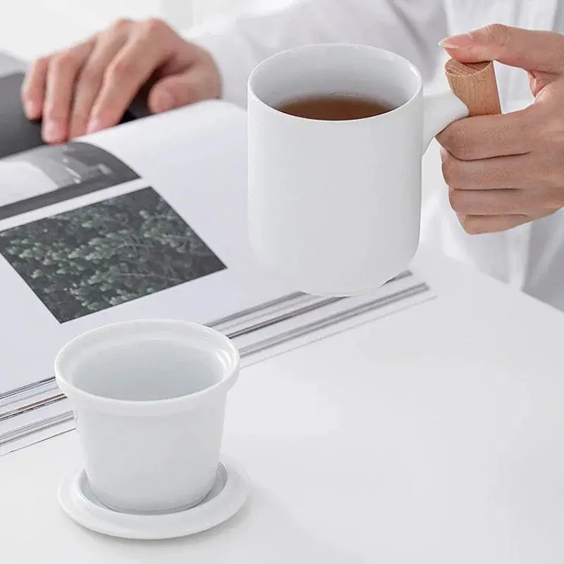 Zonema Sora Frosted 350ml Ceramic Mug  Soft-Touch Minimalist Design