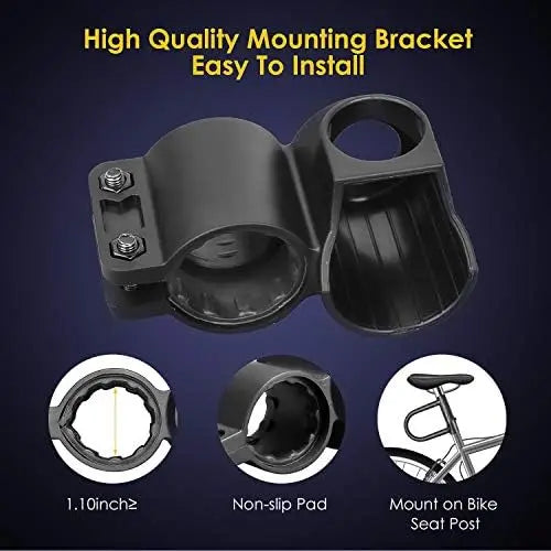 20mm Heavy Duty Bike U-Lock with 4ft Security Cable & Sturdy Bracket  Anti-Theft Combination Lock