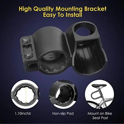 20mm Heavy Duty Bike U-Lock with 4ft Security Cable & Sturdy Bracket  Anti-Theft Combination Lock