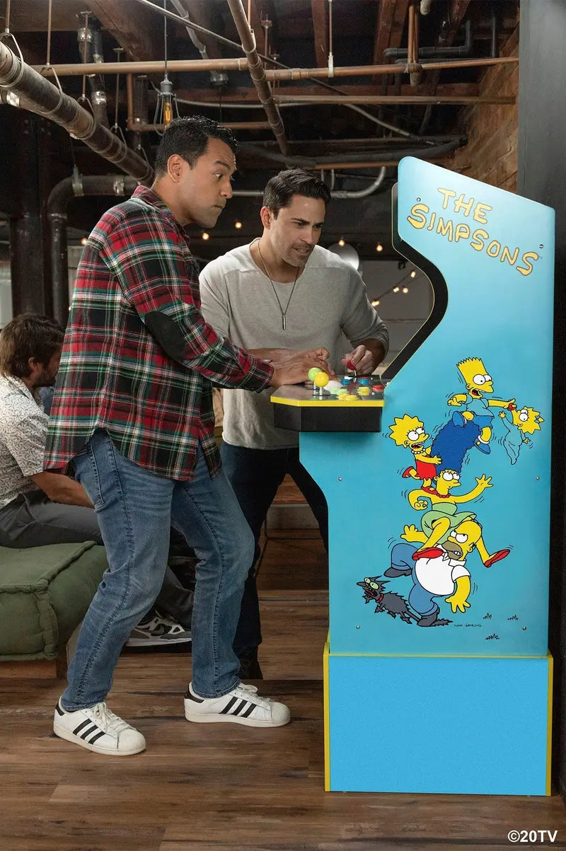 Arcade1Up The Simpsons 30th Anniversary Arcade  Collector’s Edition with Stool & Tin Packaging