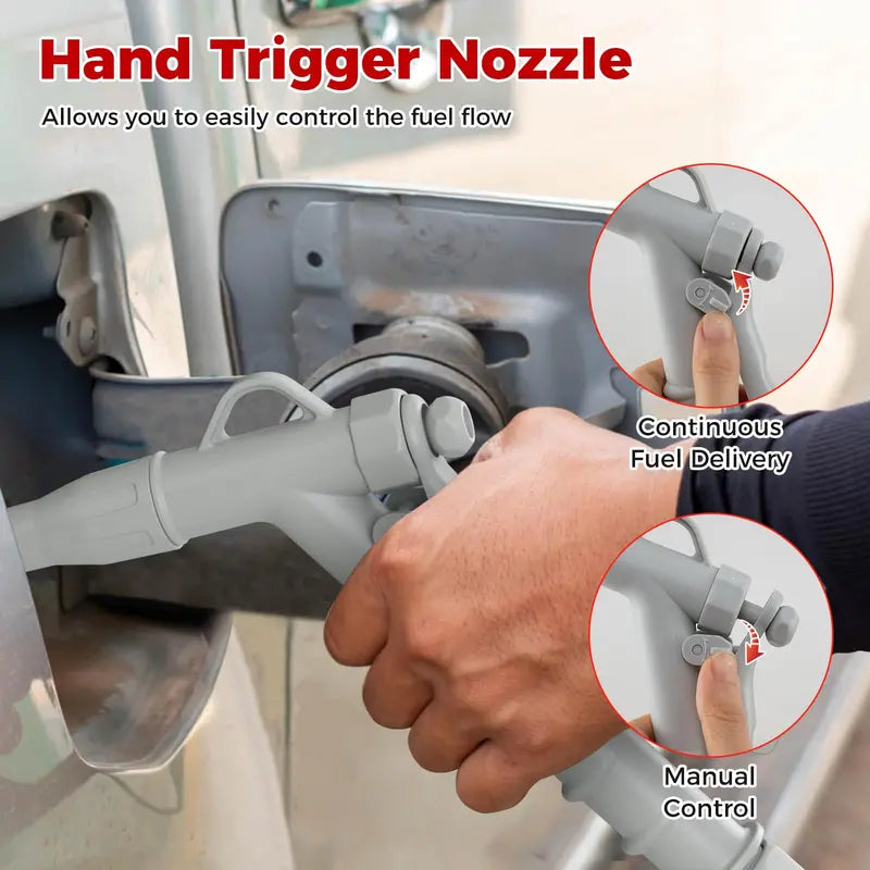 Portable Battery-Powered Fuel Transfer Pump  Adjustable Flow Rate & Nozzle