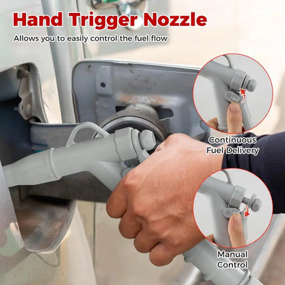 Portable Battery-Powered Fuel Transfer Pump  Adjustable Flow Rate & Nozzle