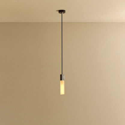 Basalt Single Pendant in Stainless Steel