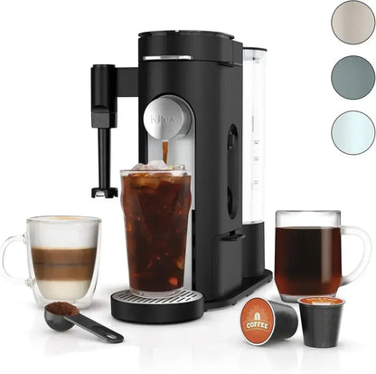 Ninja Single-Serve Coffee Maker with 56 oz Reservoir and Stone Finish