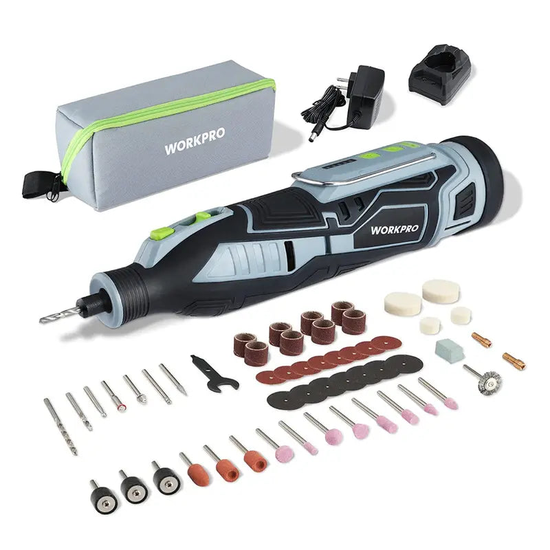 WORKPRO 12V Cordless Rotary Tool Kit  Compact DIY & Craft Engraving Solution