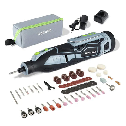 WORKPRO 12V Cordless Rotary Tool Kit  Compact DIY & Craft Engraving Solution