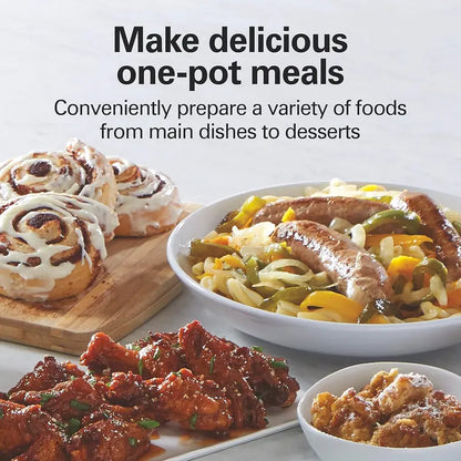 Hamilton Beach 8-Quart Programmable Slow Cooker  Triple Heat Settings, Dishwasher-Safe Crock