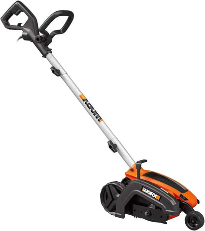 12-Amp 7.5-Inch Electric Lawn Edger & Trencher  Heavy-Duty Yard Tool in Orange and Black