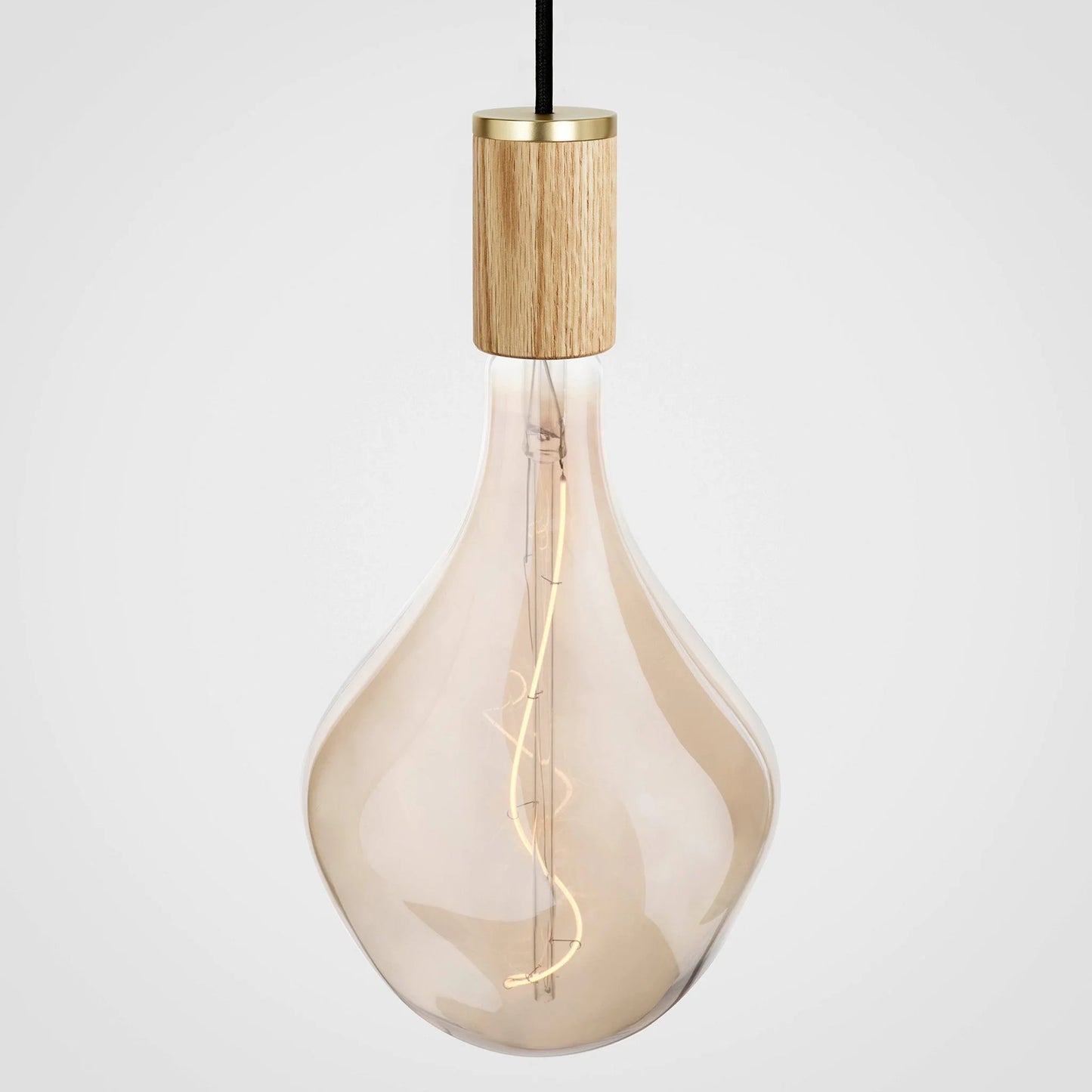 Nine Pendant in Oak + Voronoi II