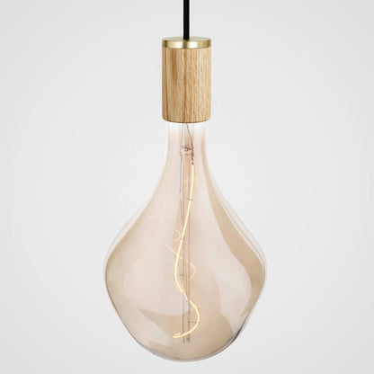 Nine Pendant in Oak + Voronoi II